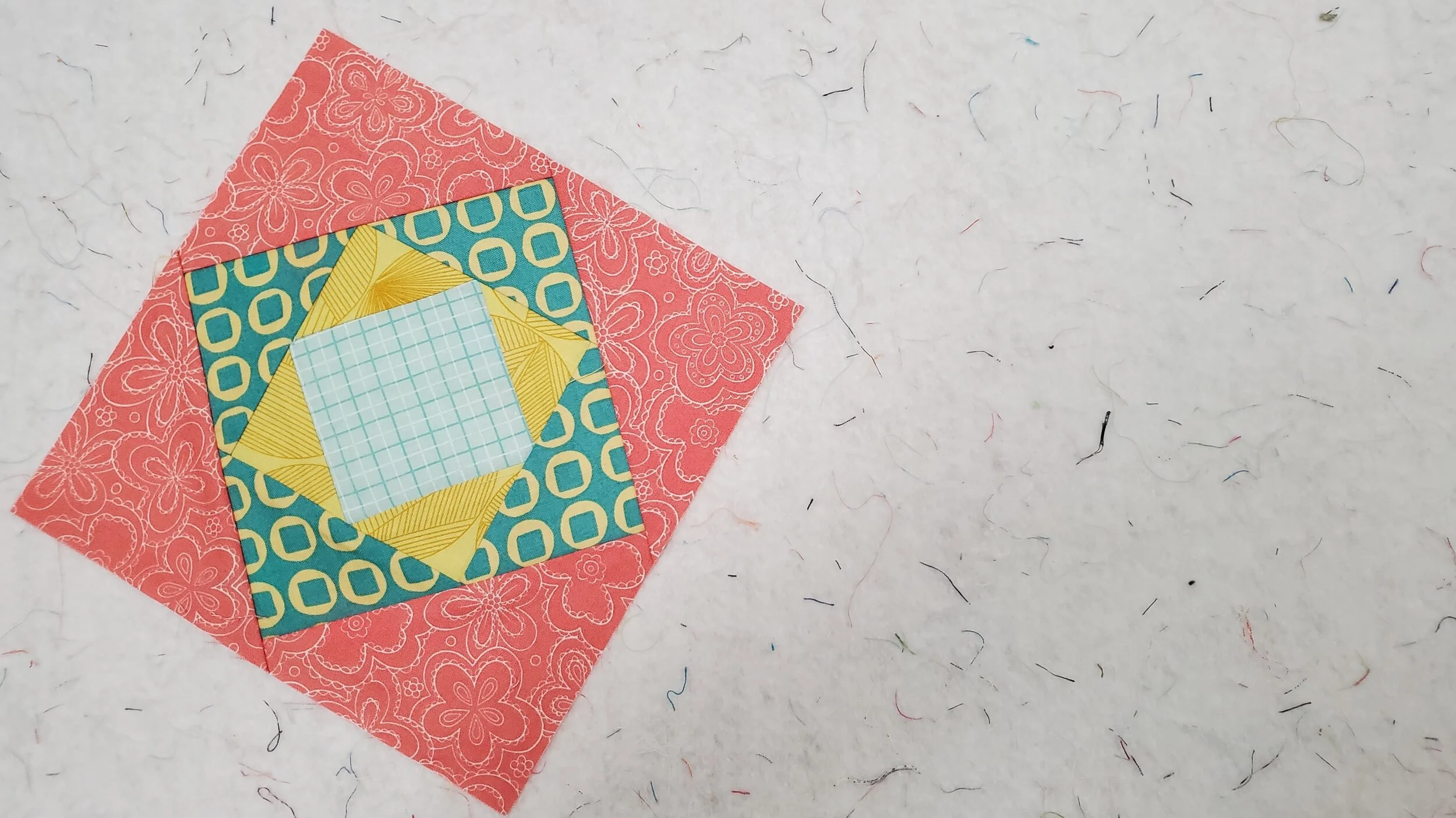 Improv Square in a Square Exploring Prints