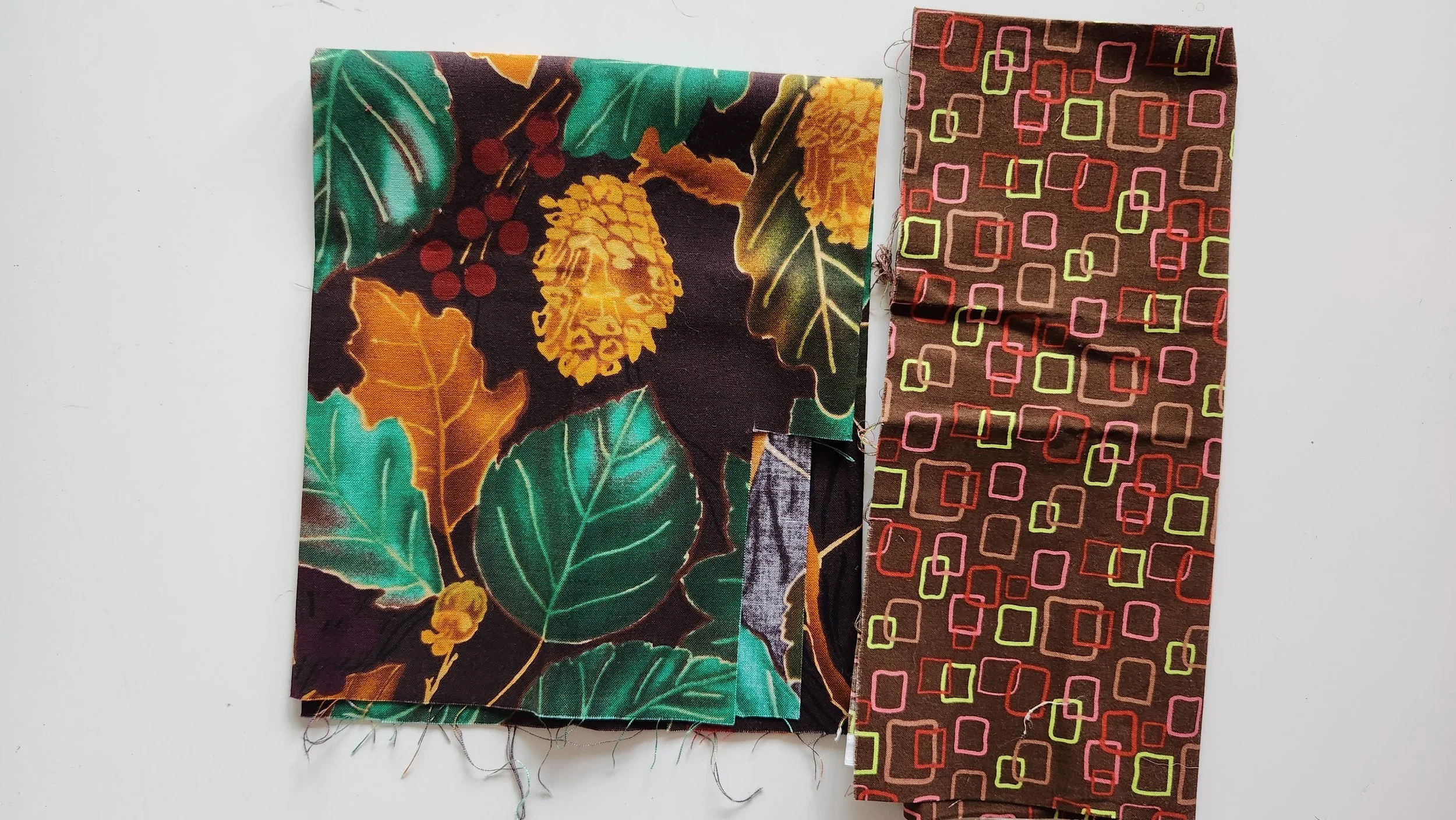 Maple Leaf Quilt Top from Ugly Fabric