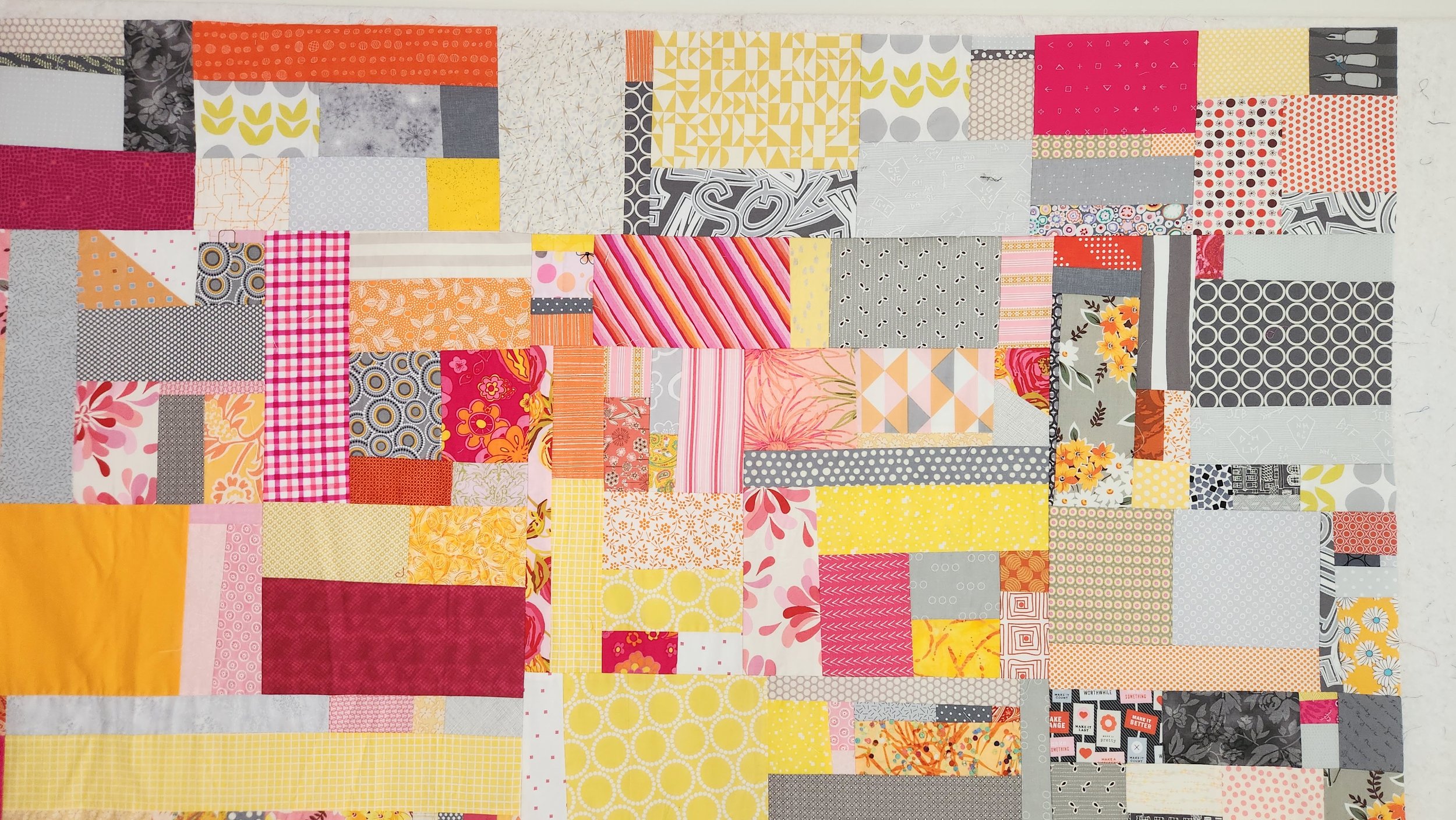 Working Title for This Quilt: Happy Scraps