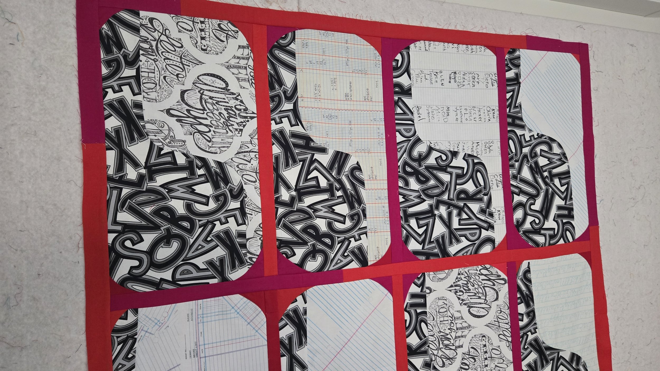 Desktop Inspired Quilt Top