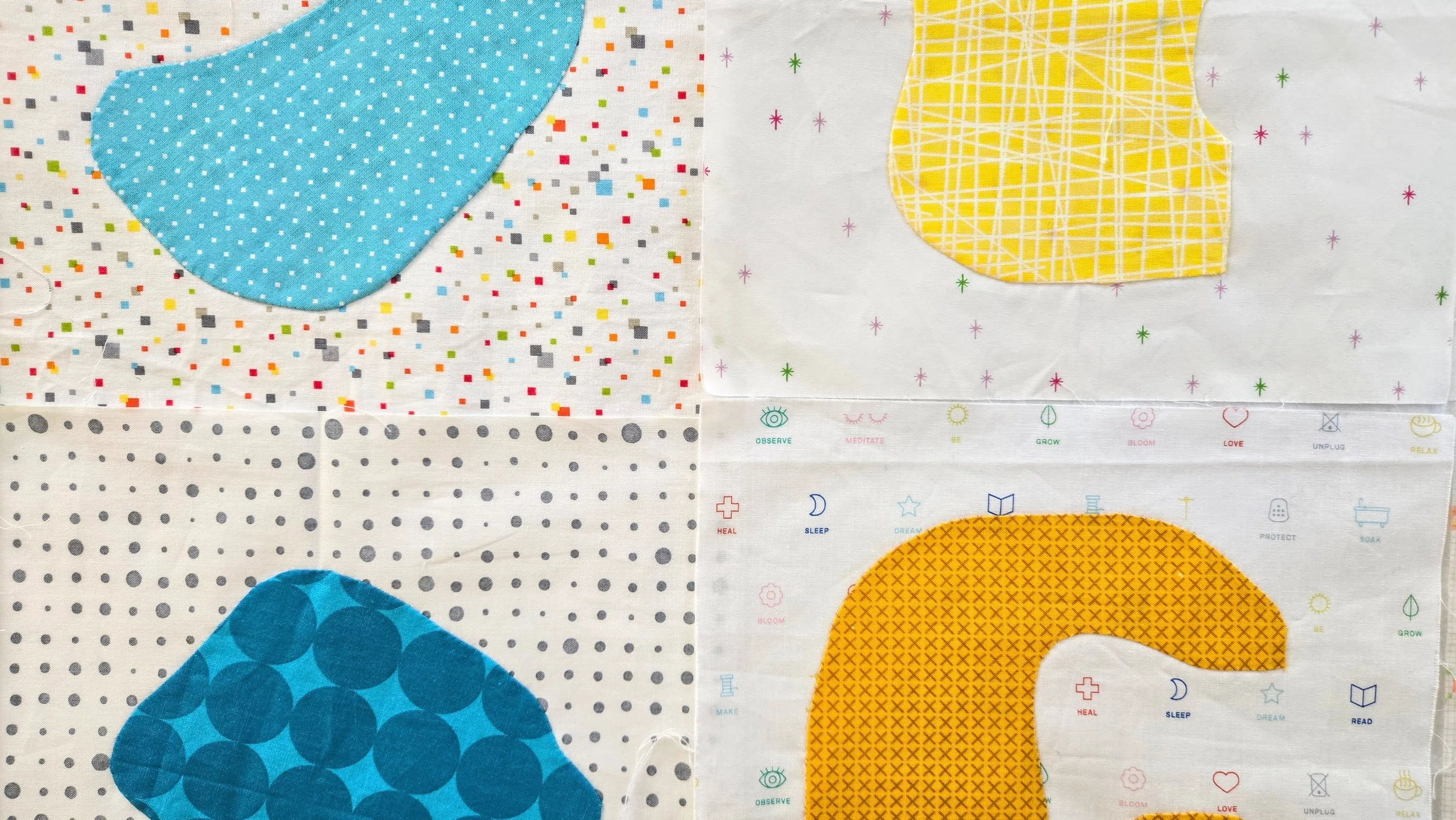 Blobs of Improv Applique