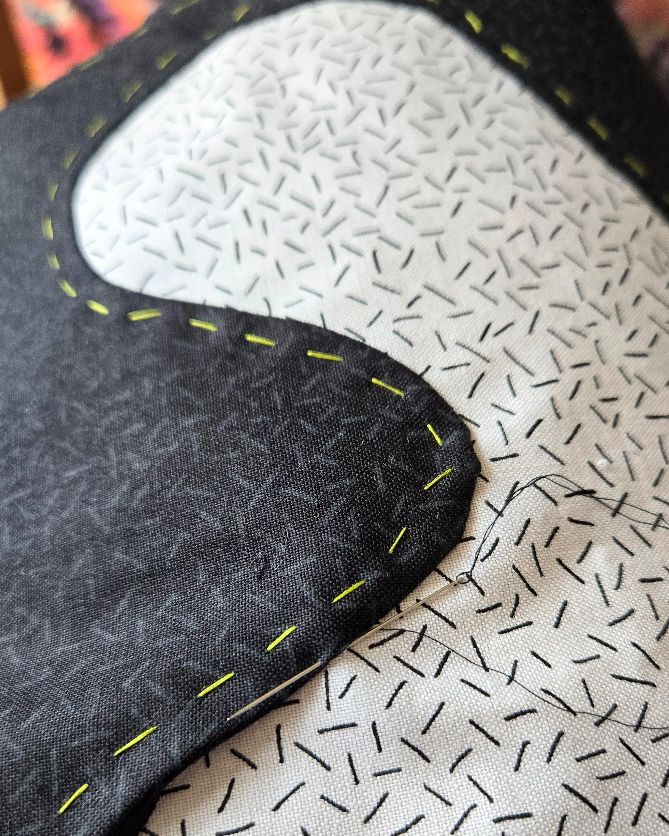 A Notan Inspired Quilt Top