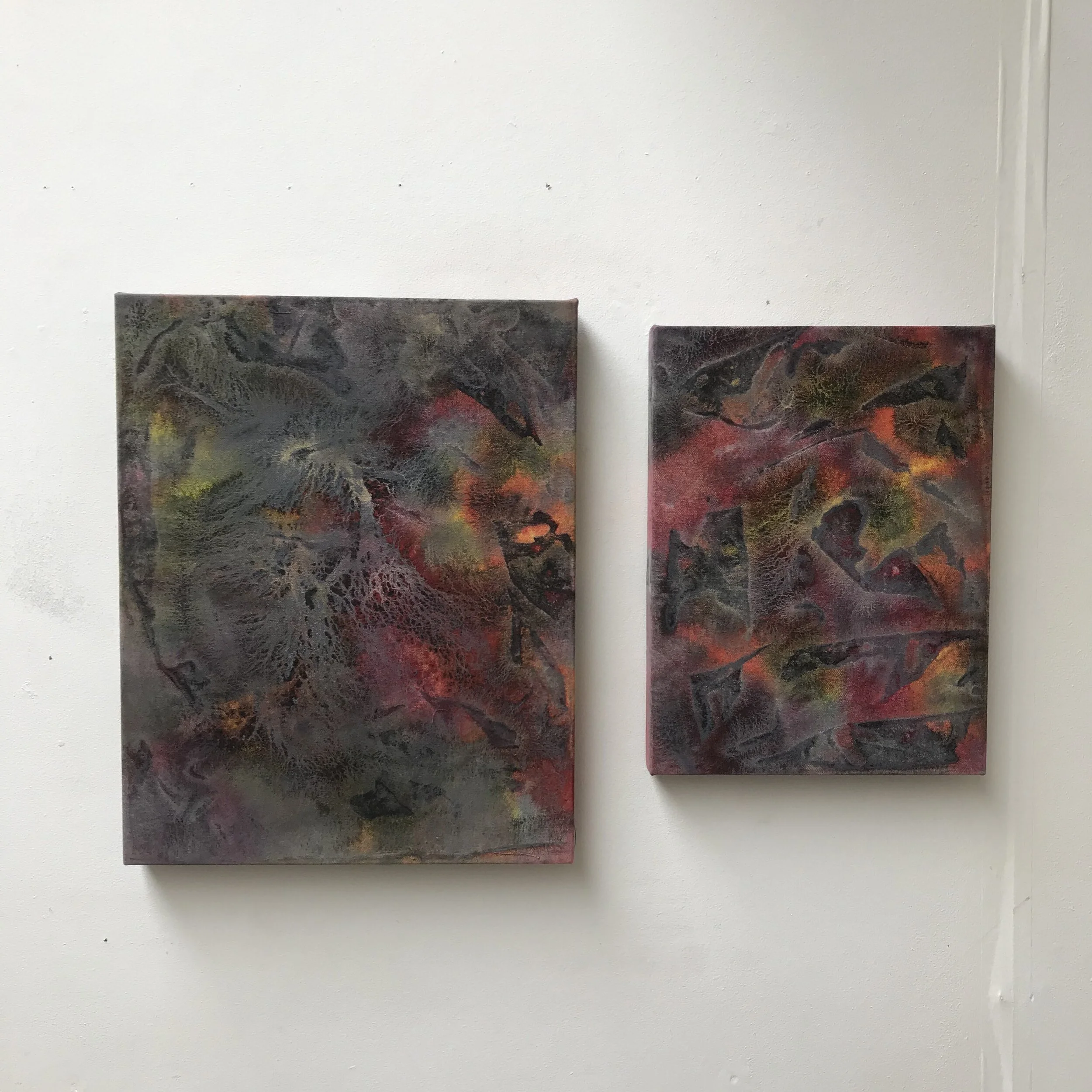 Transfer paired, oil on canvas (2021)