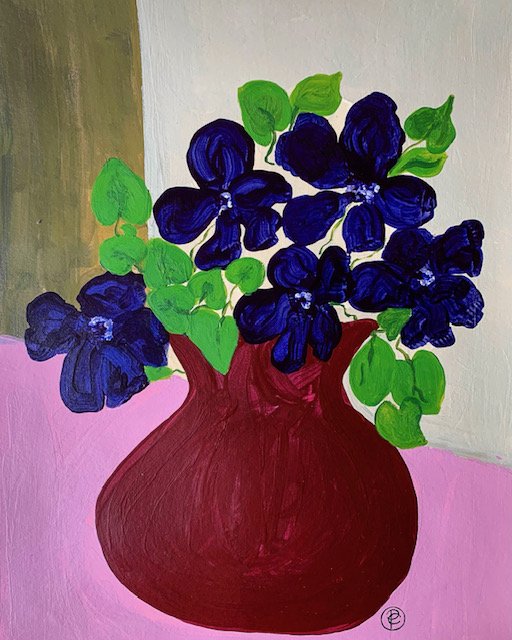 Violets in a red pot.jpg