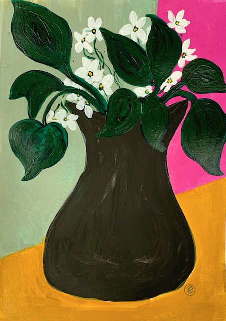 White flowers in black vase.jpg