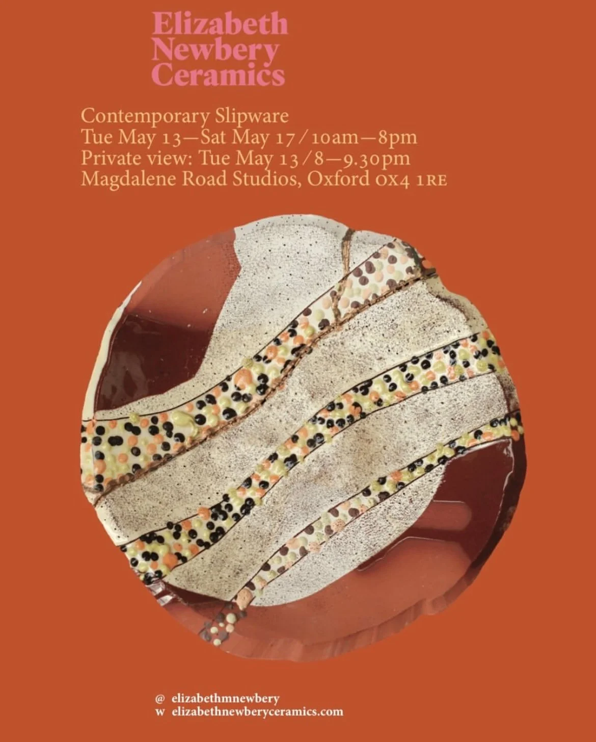 Elizabeth Newbery Ceramics: Contemporary Slipware