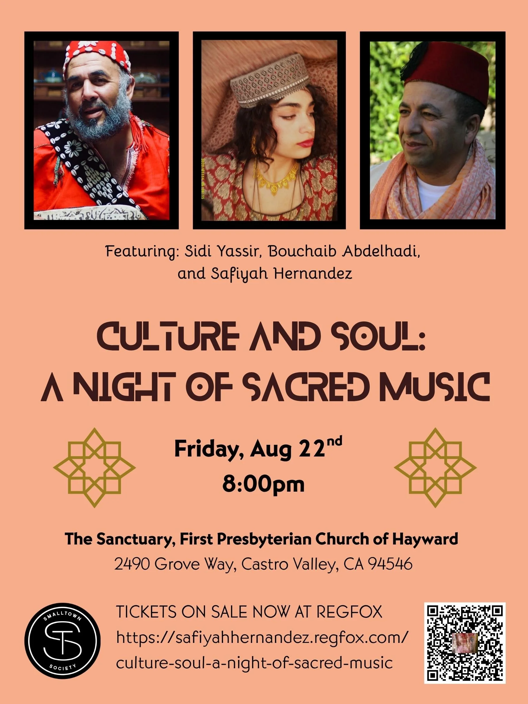 CULTURE & SOUL: A NIGHT OF SACRED MUSIC Featuring Sidi Yassir and Safiyah Hernandez