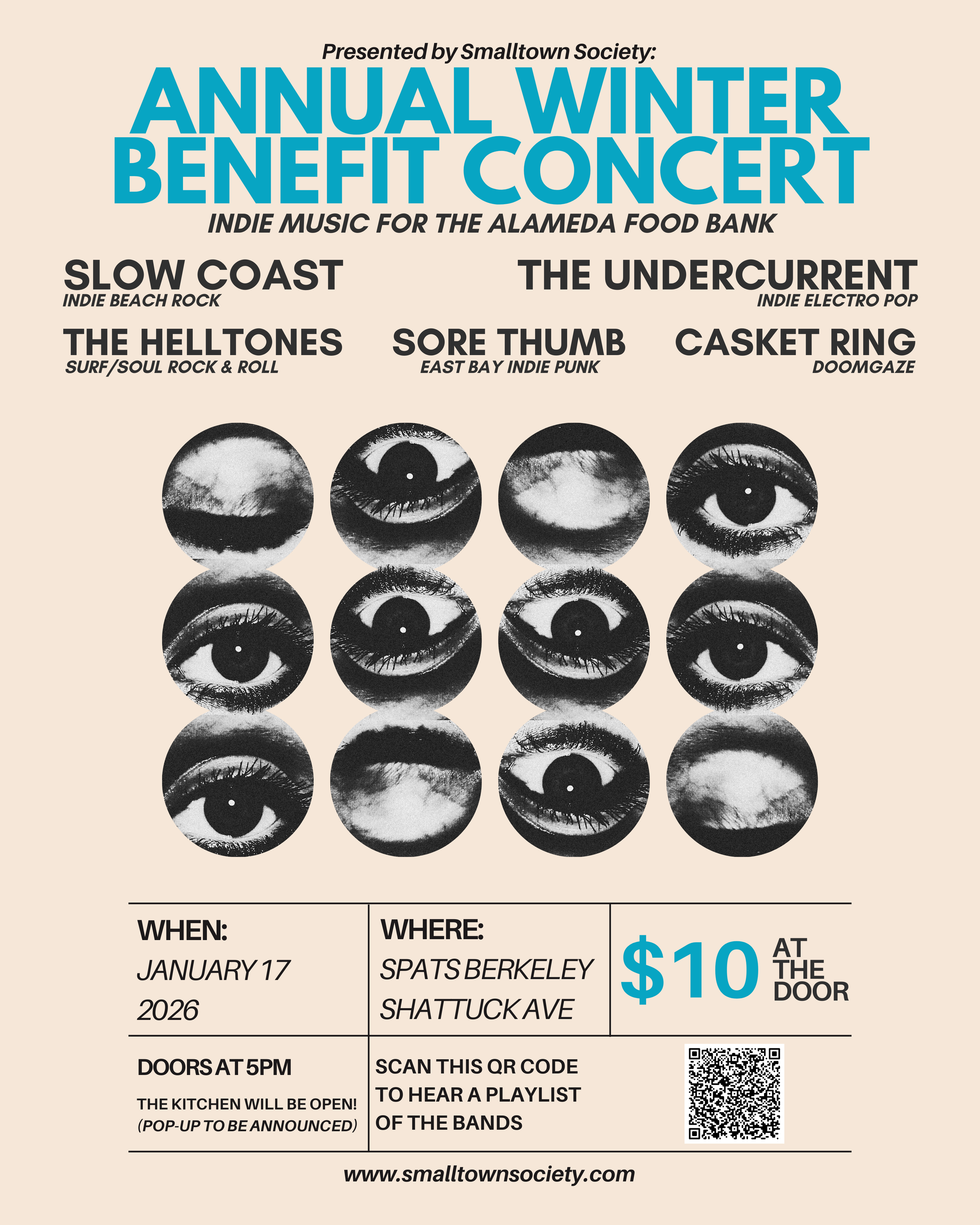 Smalltown Society Presents: 2026 Winter Benefit Concert for the Alameda Food Bank