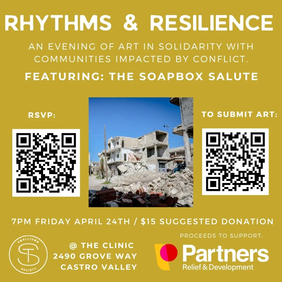 Rhythms &amp; Resilience Benefit for the Middle East featuring The Soapbox Salute