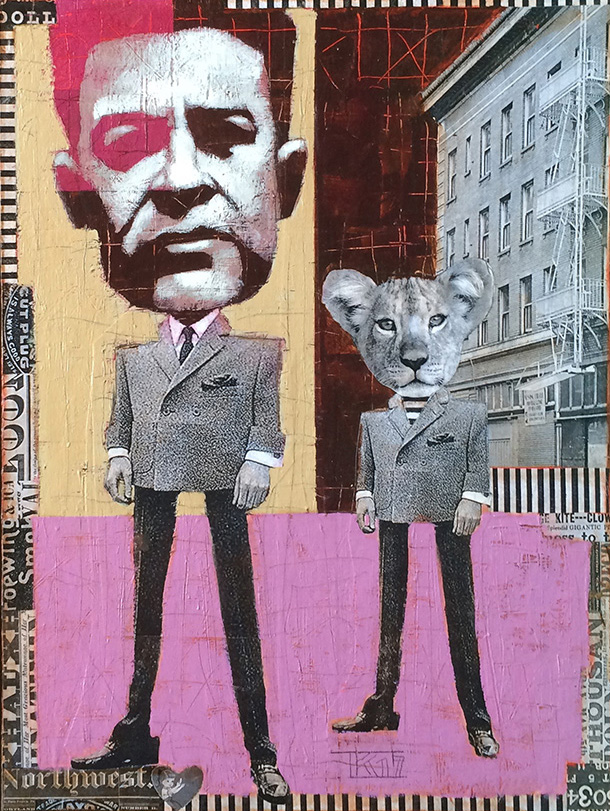 "Looking for Trouble", 19" x 14.5"