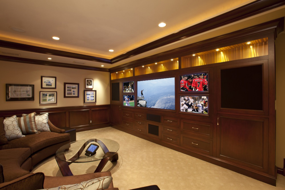 Home theater with lighting and integration