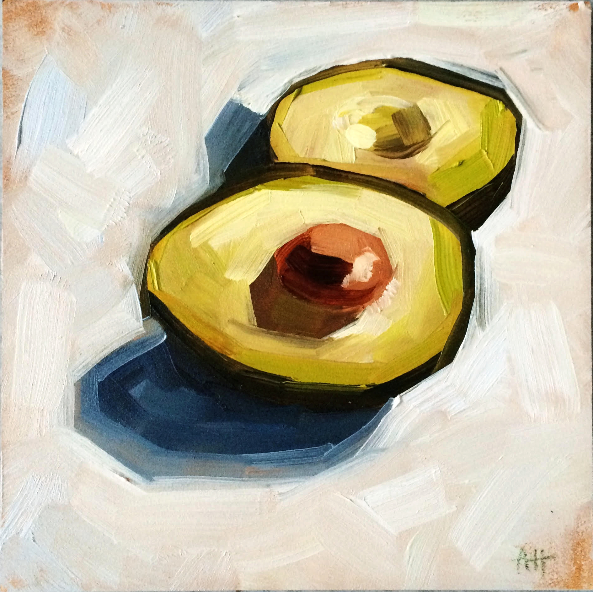 SOLD - "Avos" - 6x6 oil on panel