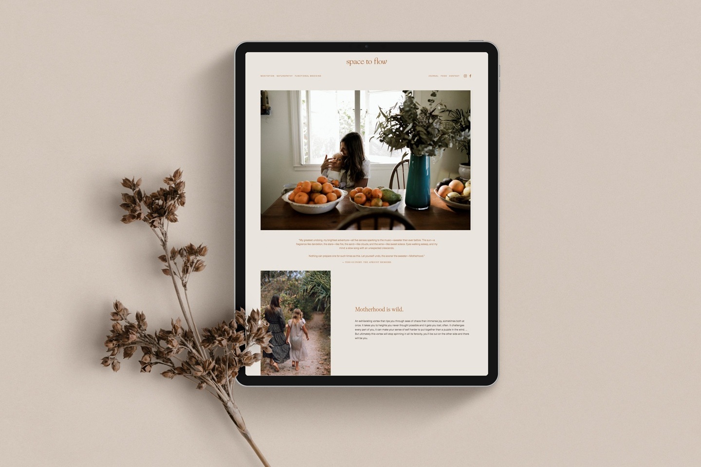 Web design for Space to Flow