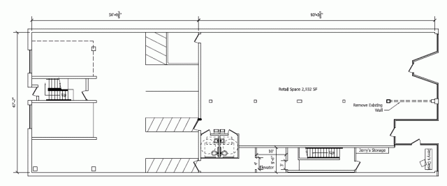 First floor parking and retail space.