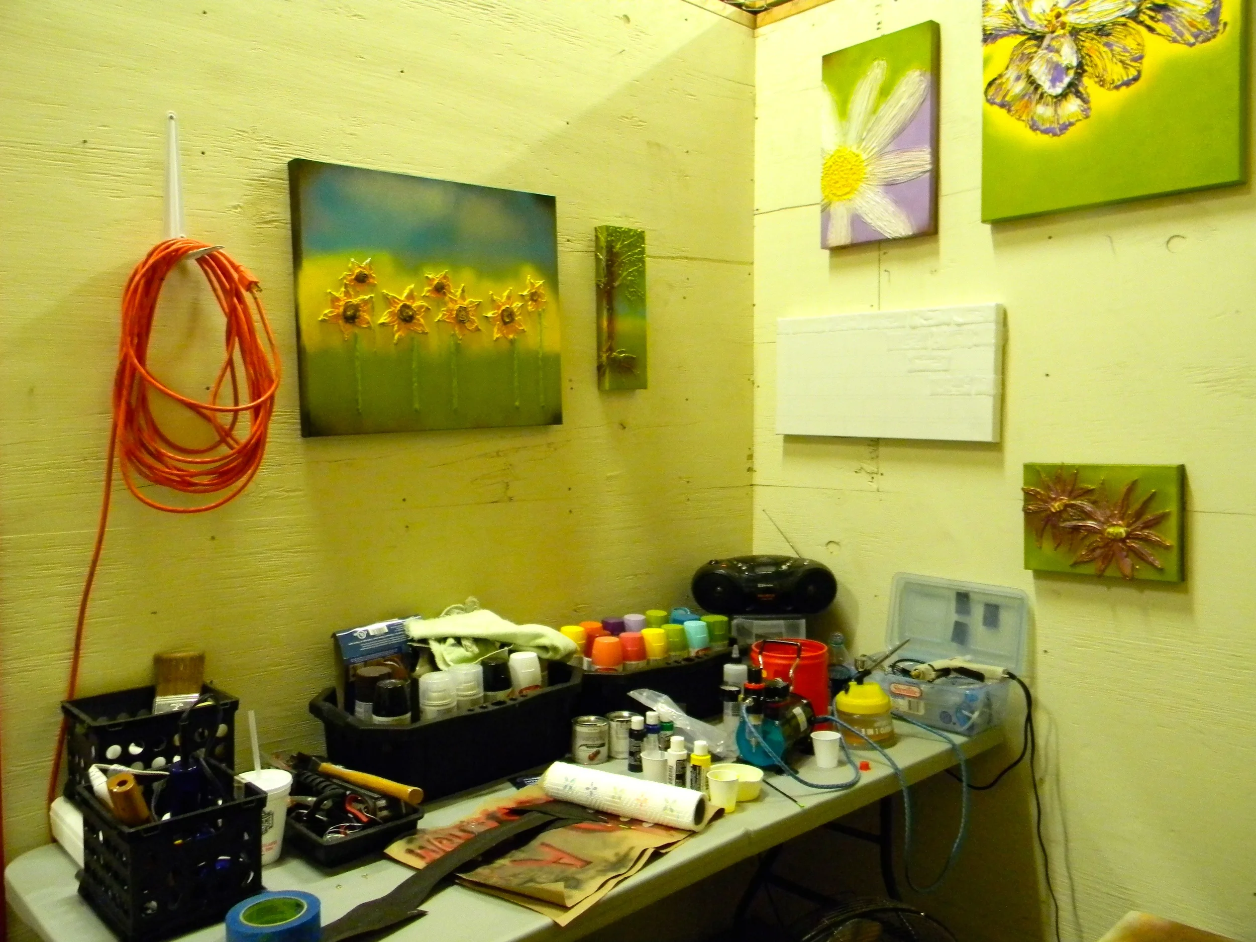   Artist Billie Dupree reclaimed her dining room and moved her art studio to 2nd Avenue Storage.&nbsp;  