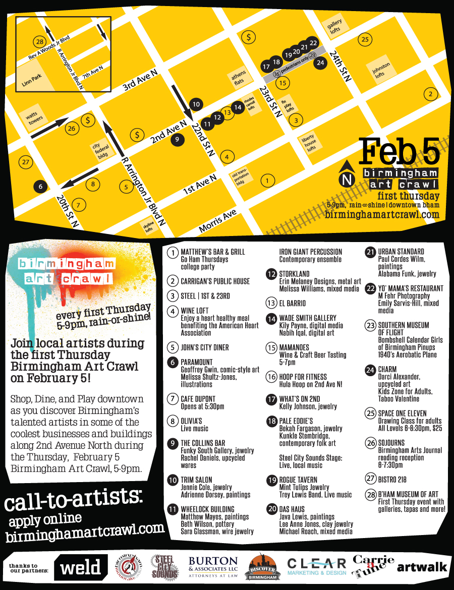 Artcrawl map