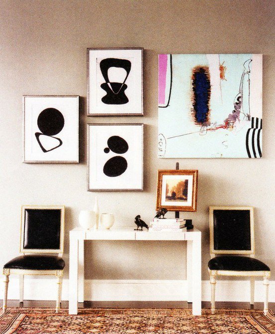 Patent Leather Louis Chairs via Pinterest.
