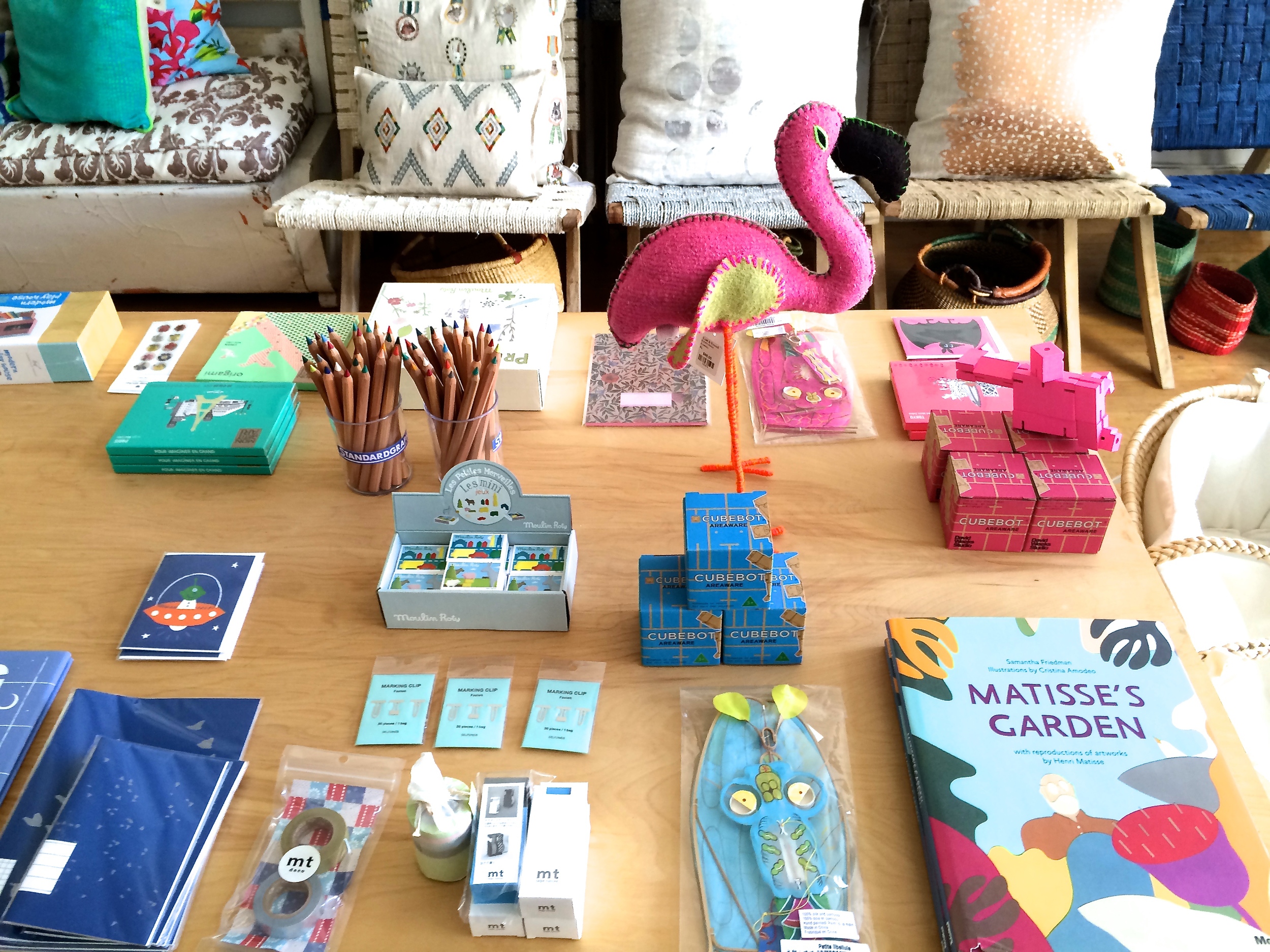 Inside the children's books, toys and gifts store.
