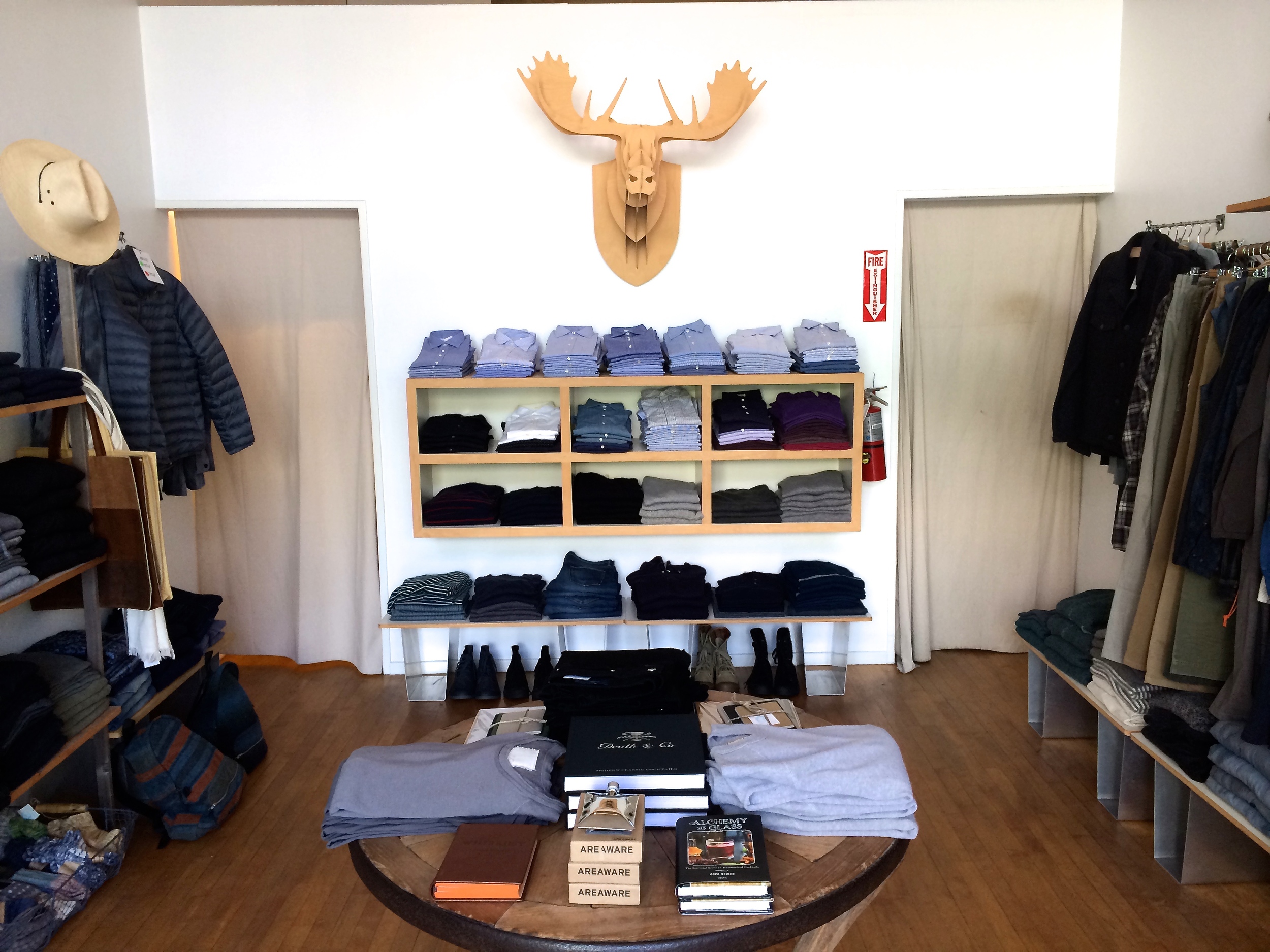 The small but striking men's shop.