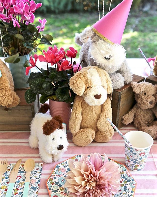 Puppy Bowl is tomorrow! So here&rsquo;s some last-minute #twinkandsis inspiration. 🐶🌸 More of our Puppies and Posies party is on @100layercakelet.
