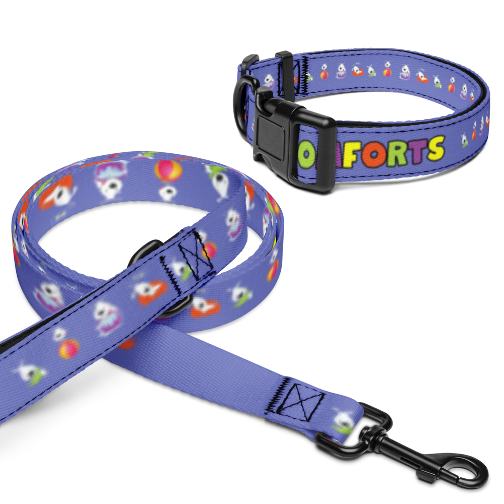 Creature Comforts Pet collar & leash set