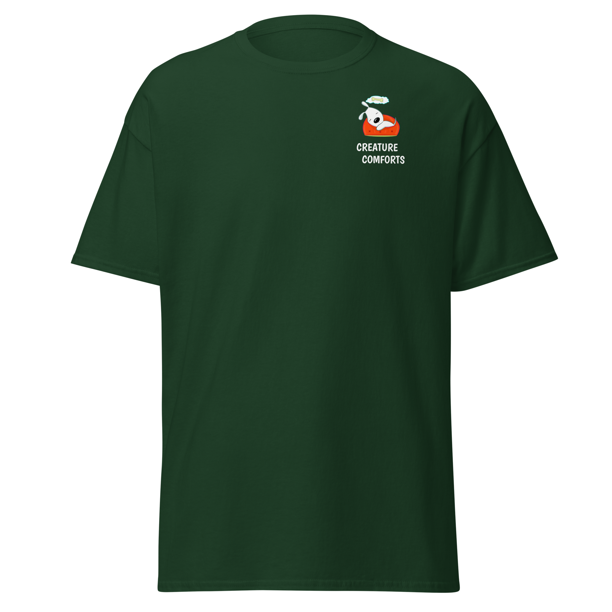 unisex-classic-tee-forest-green-front-69bc0369da068.png
