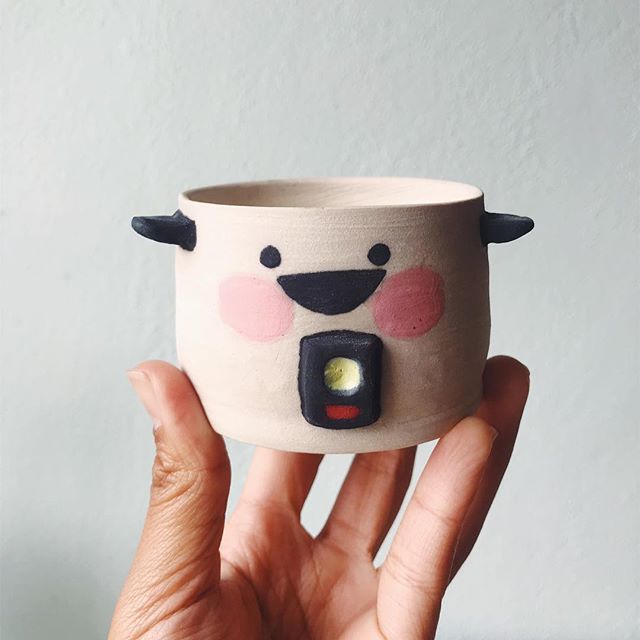 Open studio this Friday night for the last @jtownartwalk of the summer! This little guy and a couple other ceramic pieces will be for sale too! I only have a few rice cooker pots available. Don&rsquo;t worry&mdash;I&rsquo;ll make more as soon as I ge