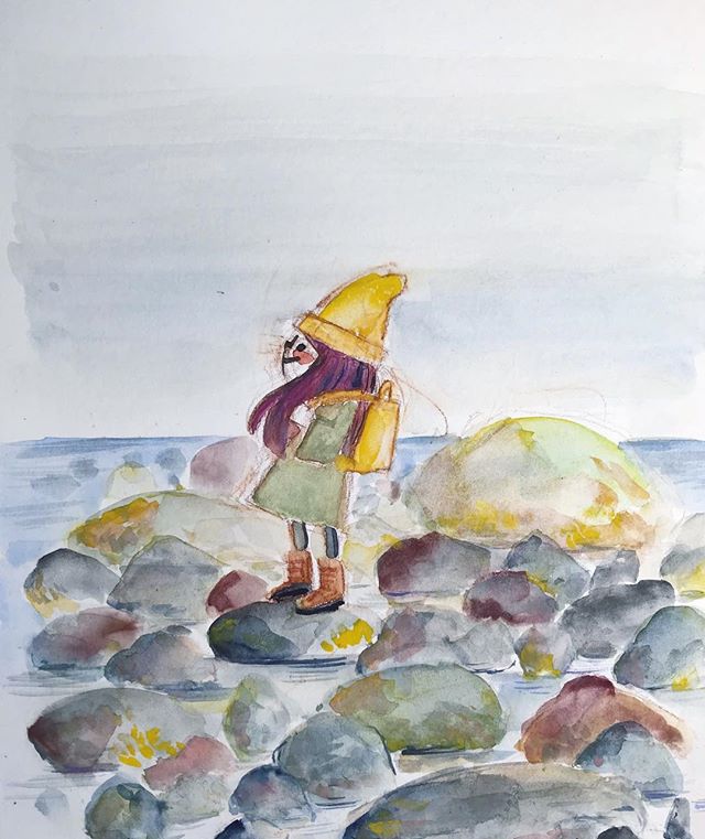 I painted this after seal watching in Iceland ❤️. Have an adventure-filled Friday everyone!