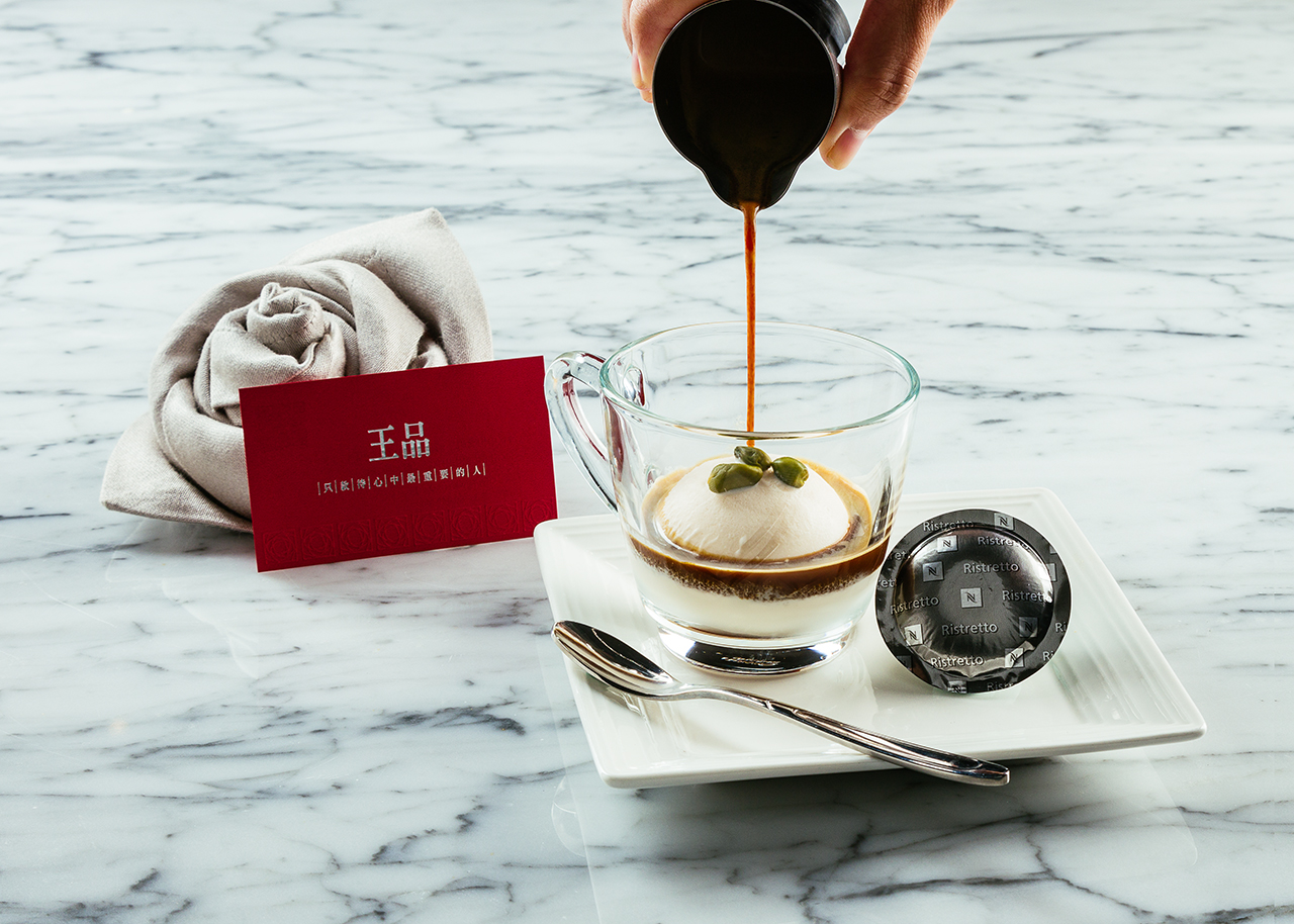 咖啡冰淇淋食物情境照