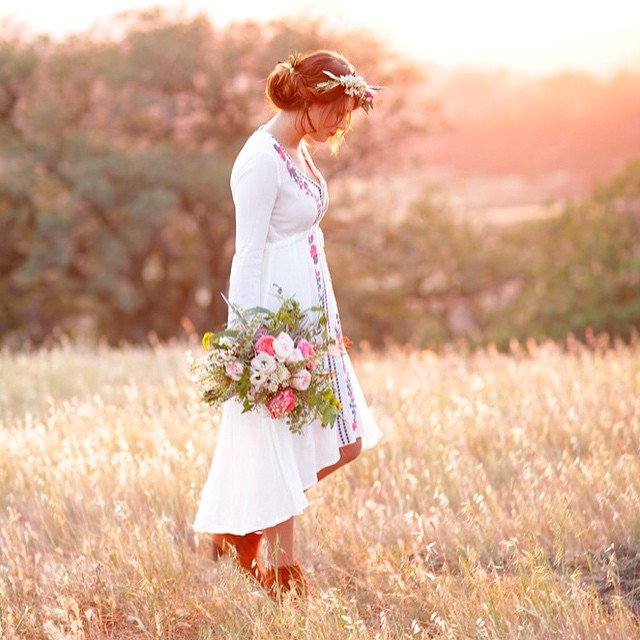 Wildflowers and Rose Bouquet & Flower Crown