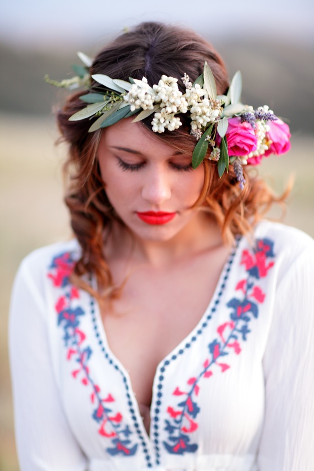 Flower Crown with wildflowers