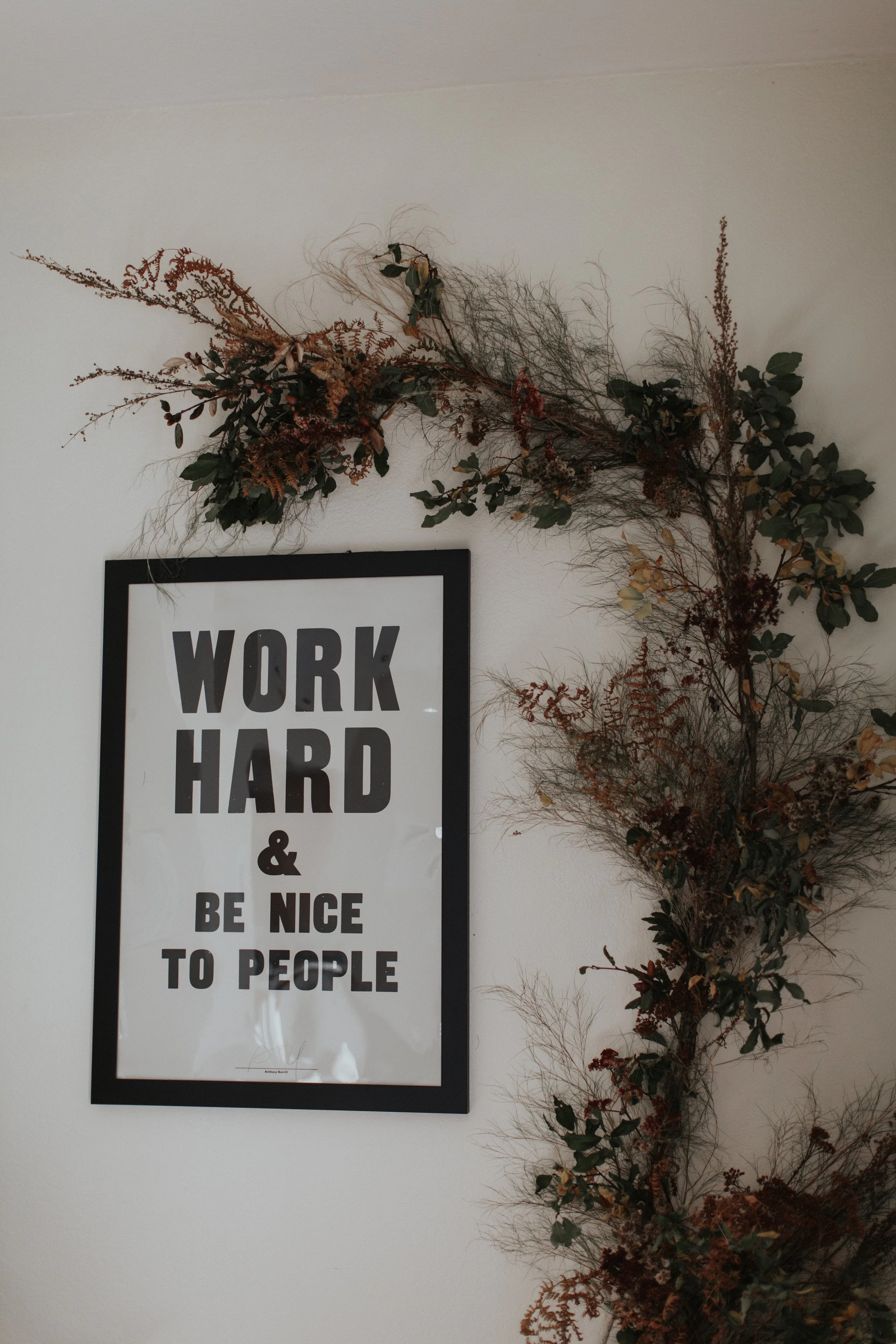 Wall Installation for client's "Friendsgiving"