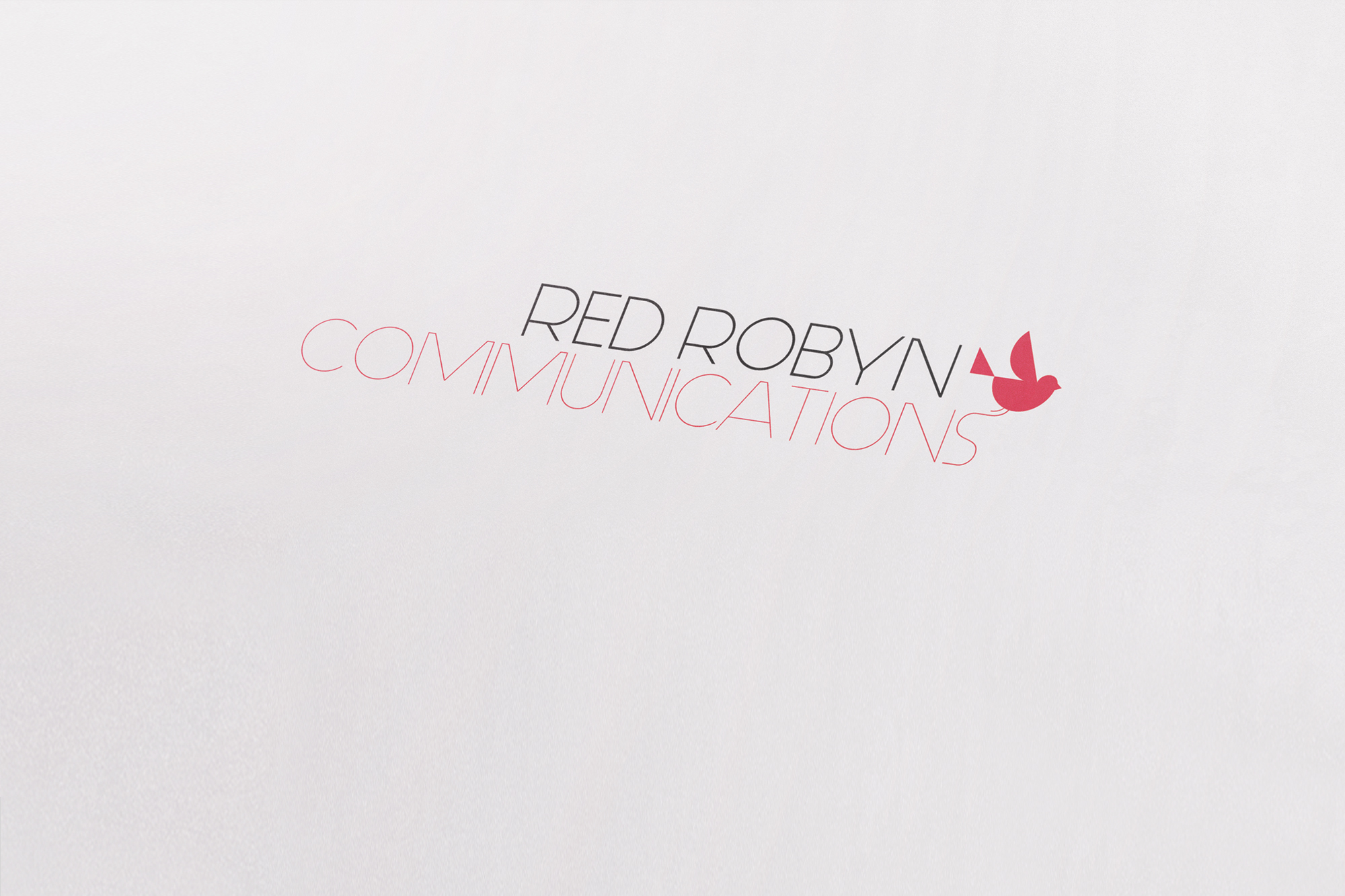 CLIENT: Red Robyn Communications PROJECT: Logo design and identity development