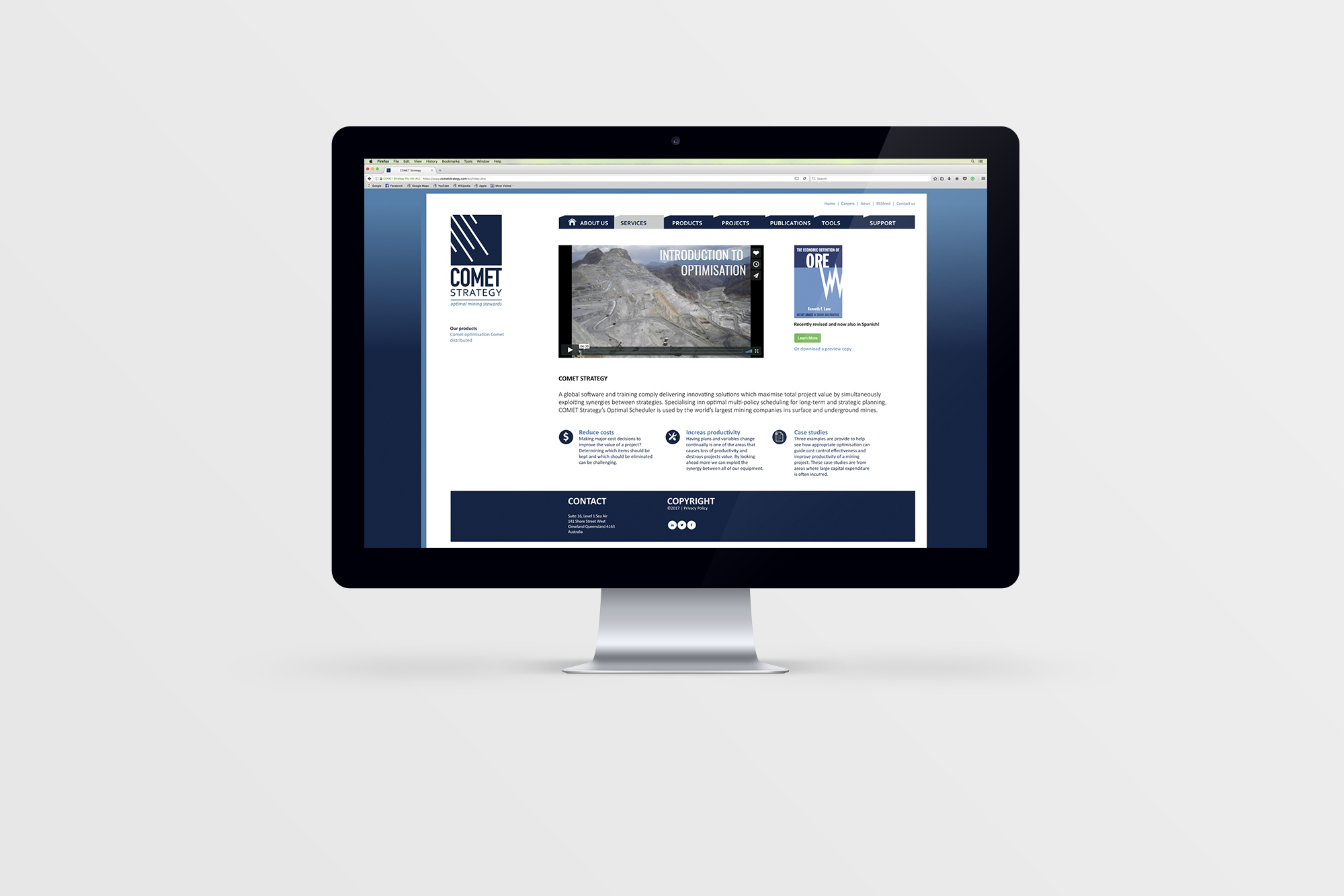 CLIENT: Comet Strategy PROJECT: Web design