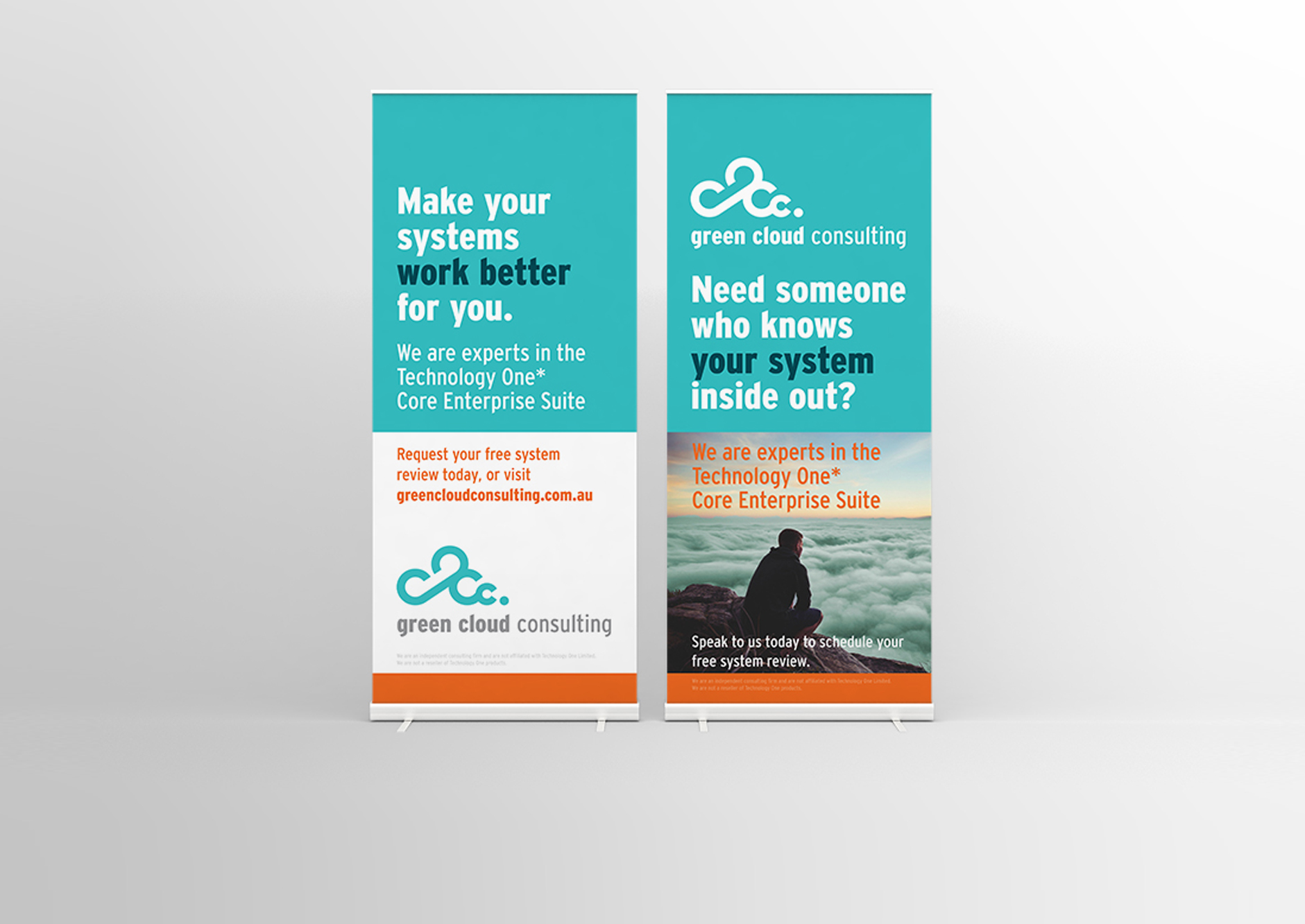 CLIENT: Green Cloud Consulting PROJECT: Pull-up banners