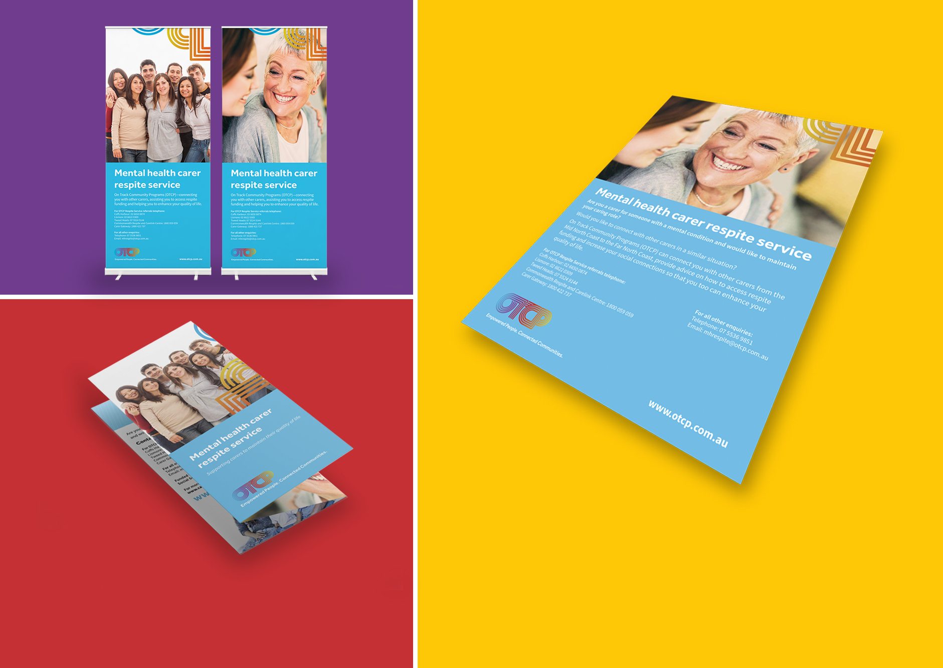 CLIENT: On Track Community Programs PROJECT: Respite services suite of materials, copywriting, design and layout