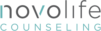 Logo for Novo life Counseling with stylized text