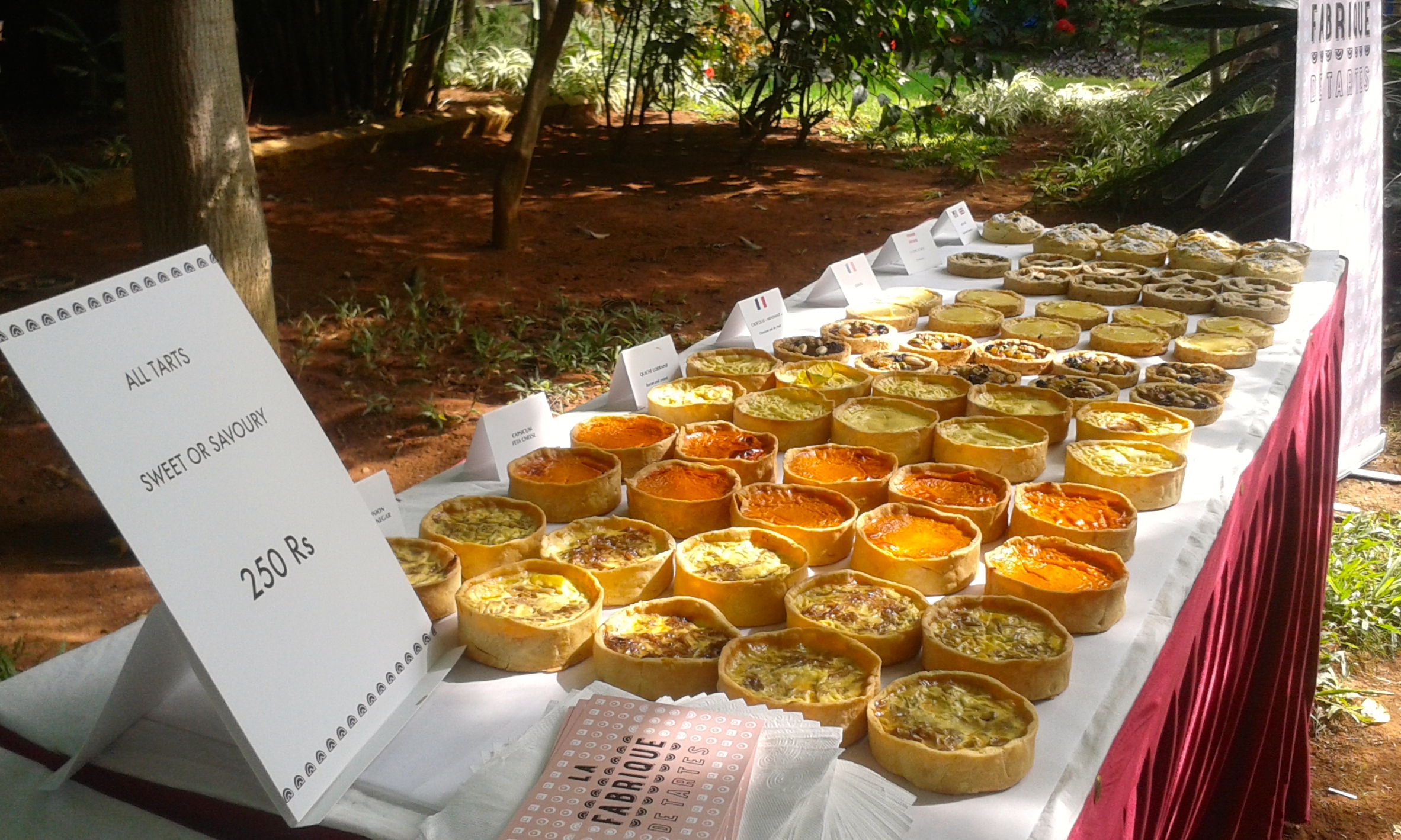 Dec 2014: artisan markets. Over 200 tarts sold.