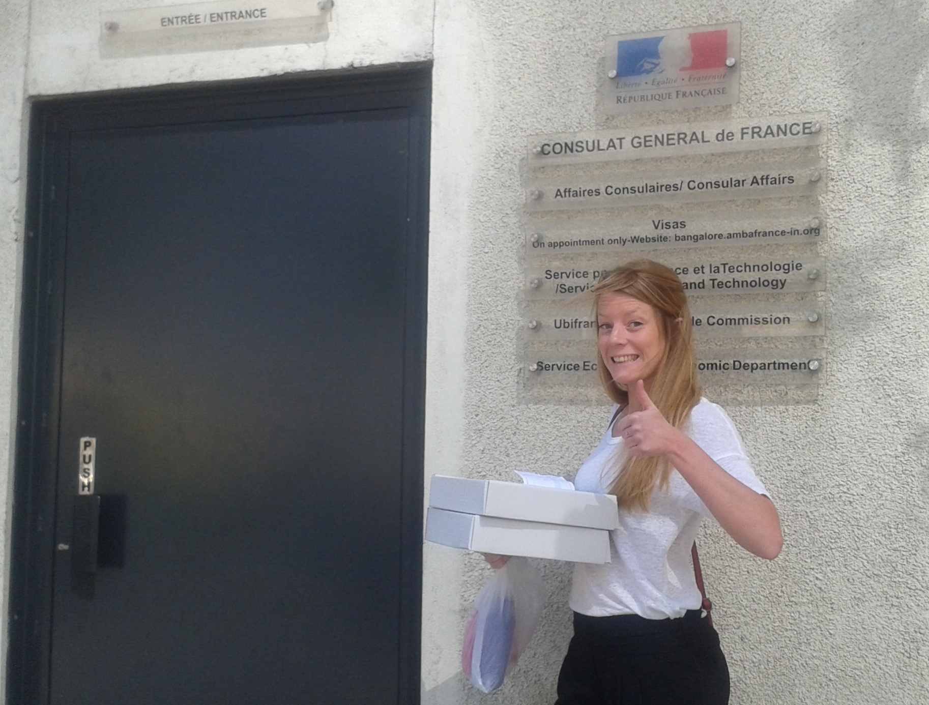 Delivering the French Consulate