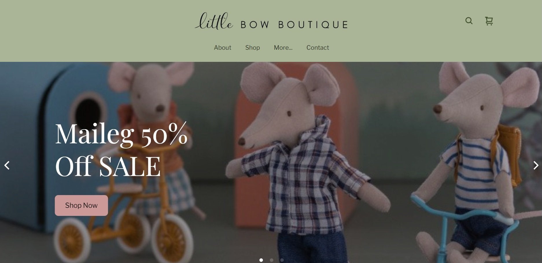 Little Bow Boutique website