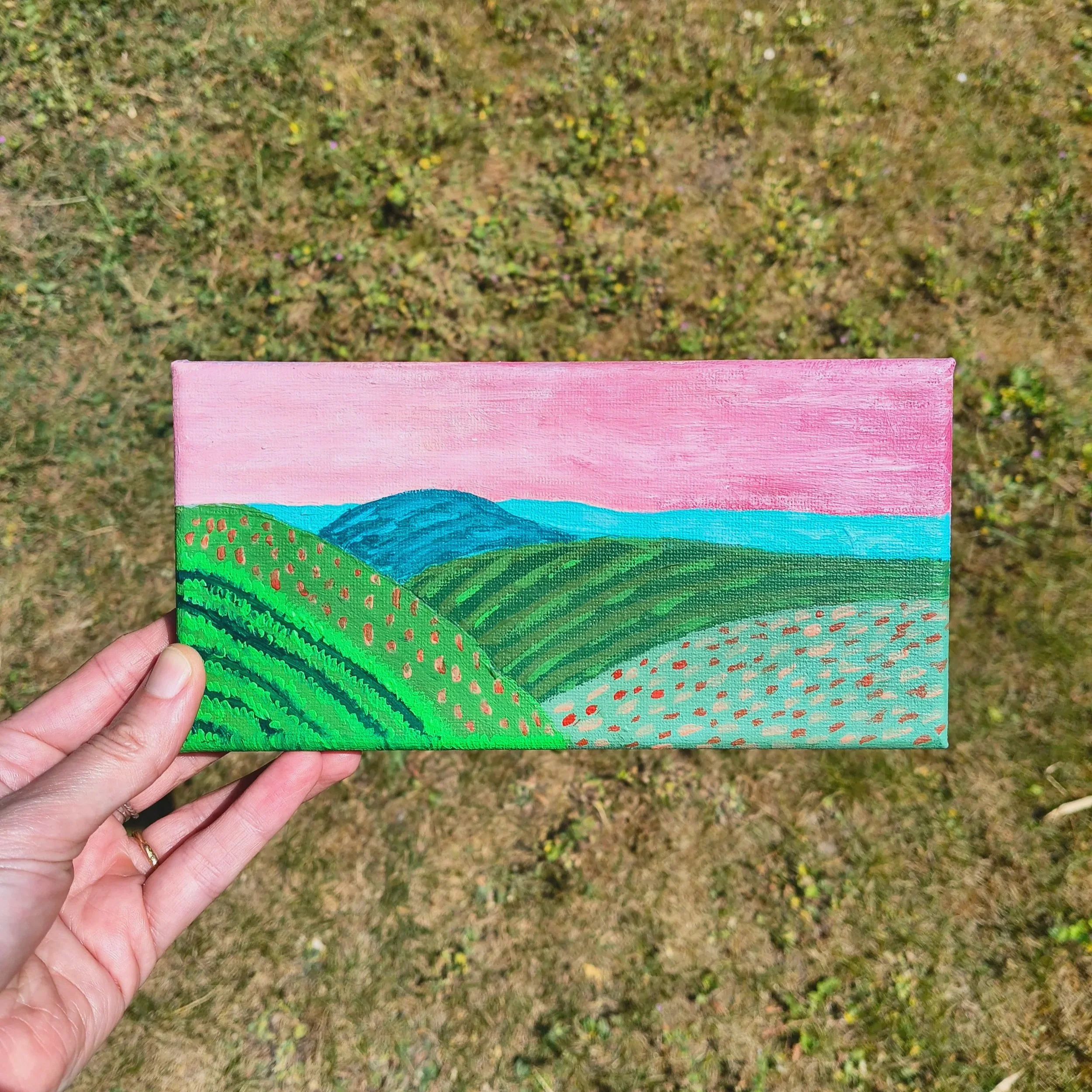 Morning Hills - Acrylic on Canvas Painting