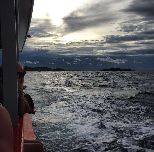 A lazy ferry back to Pattaya
