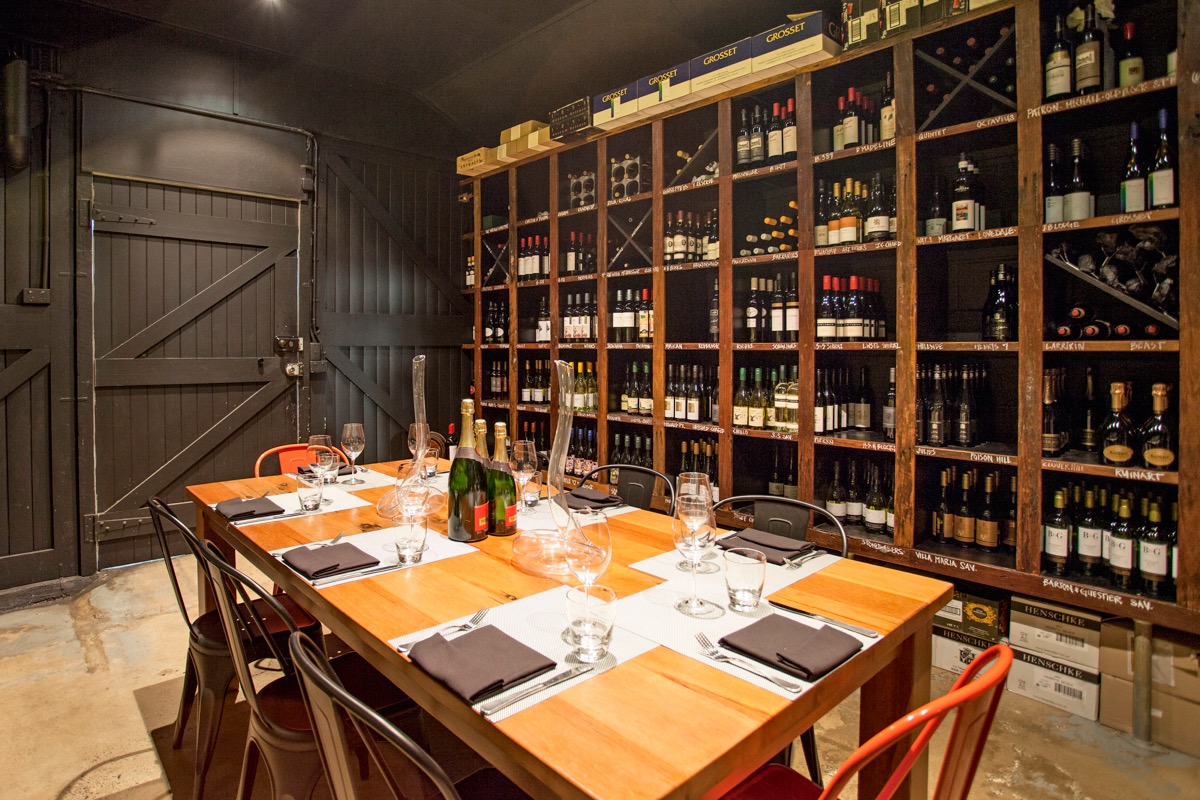 The degustation room at the Dispensary 