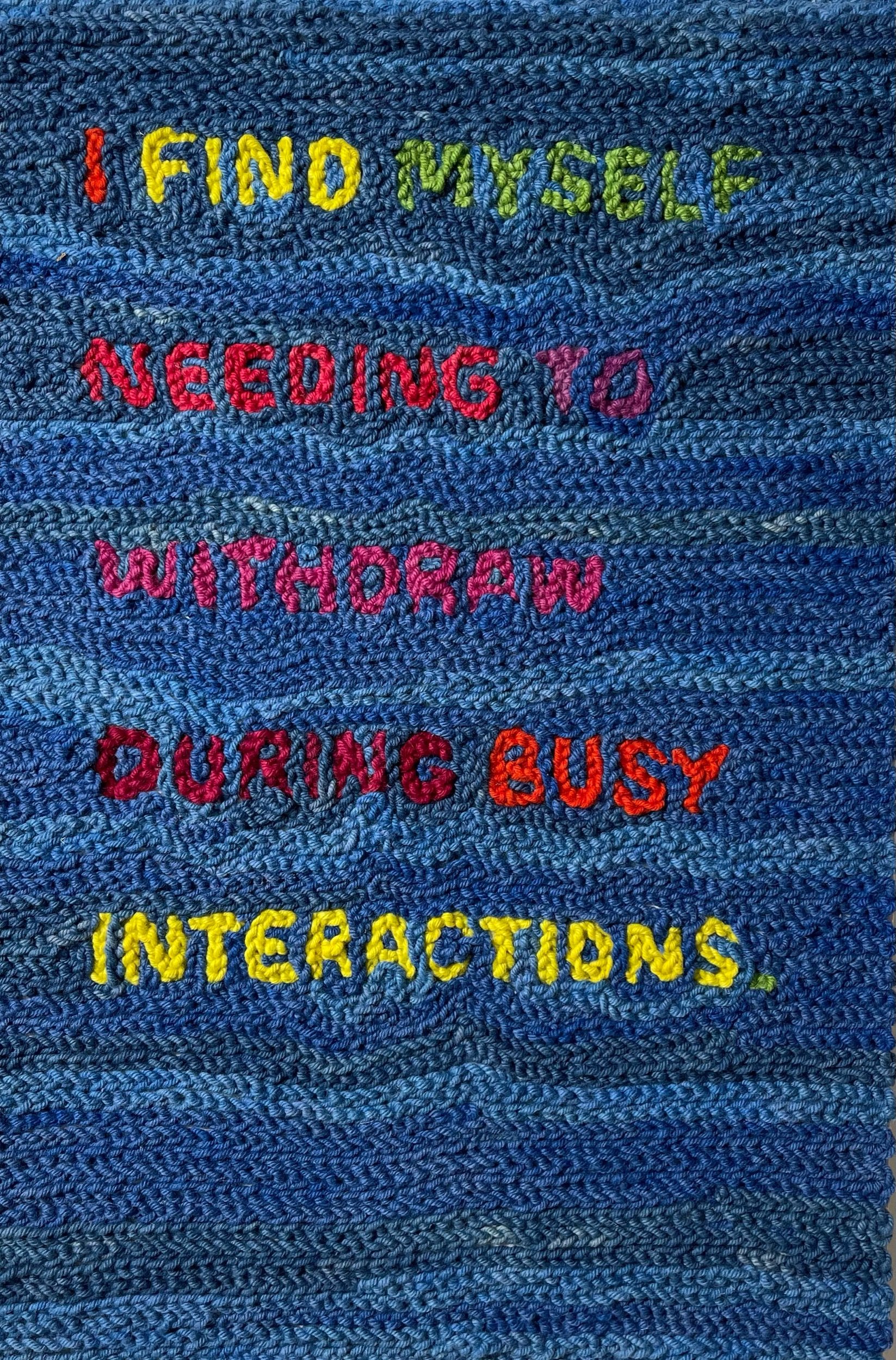 I find myself needing to withdraw during busy interactions, 2021
