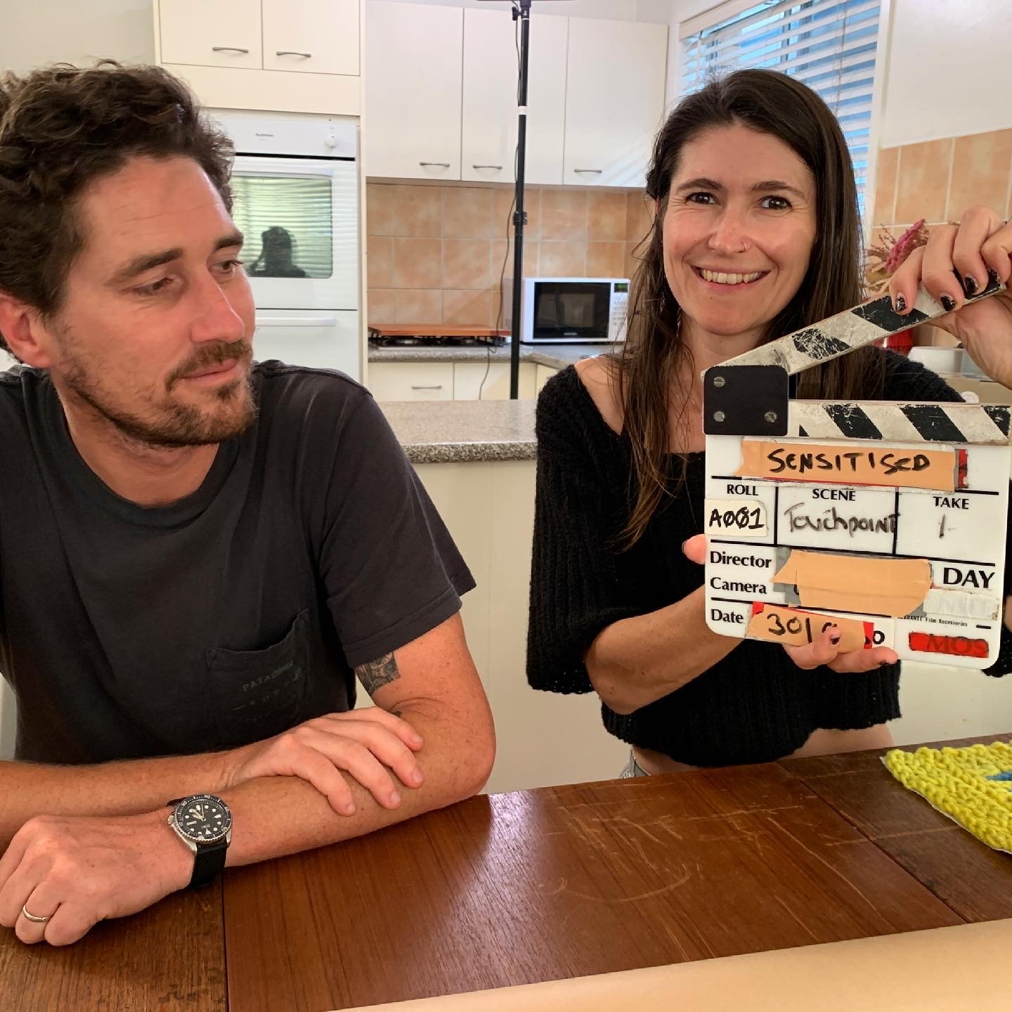 Tristan and Bec from Reletive Creative for ‘SENSITISED’ film.