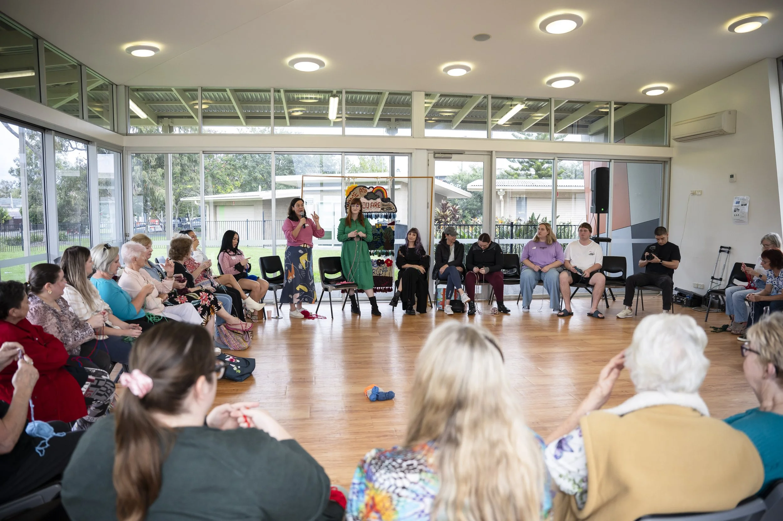 End of project gathering - 'Threads of Belonging' with EVERYBODY NOW!