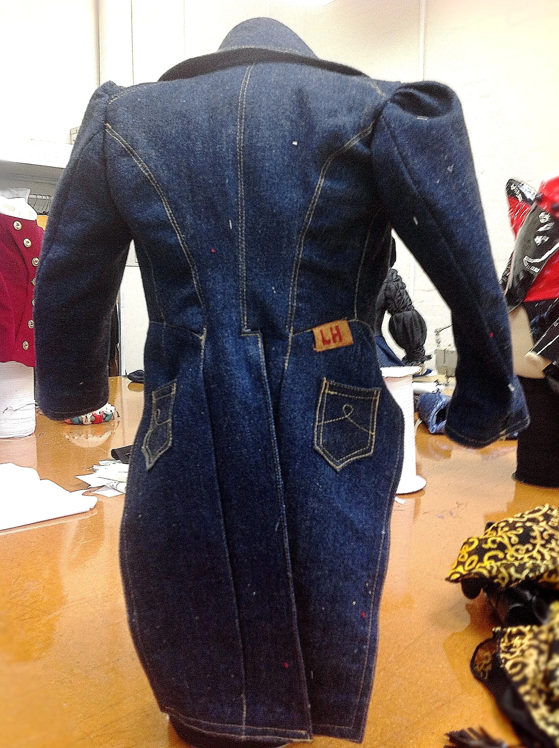 Laura's denim tailcoat
