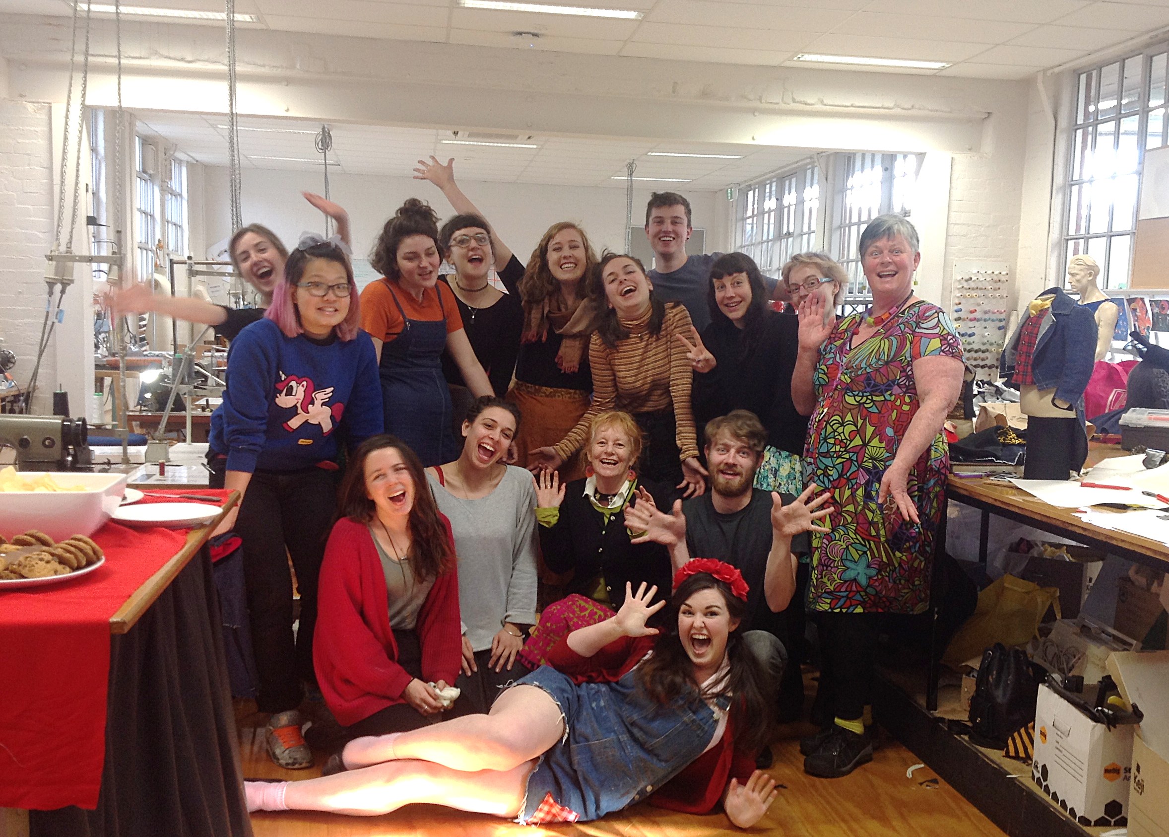 A group photo with the wonderful Kym on the right who is the big boss of all production at the VCA