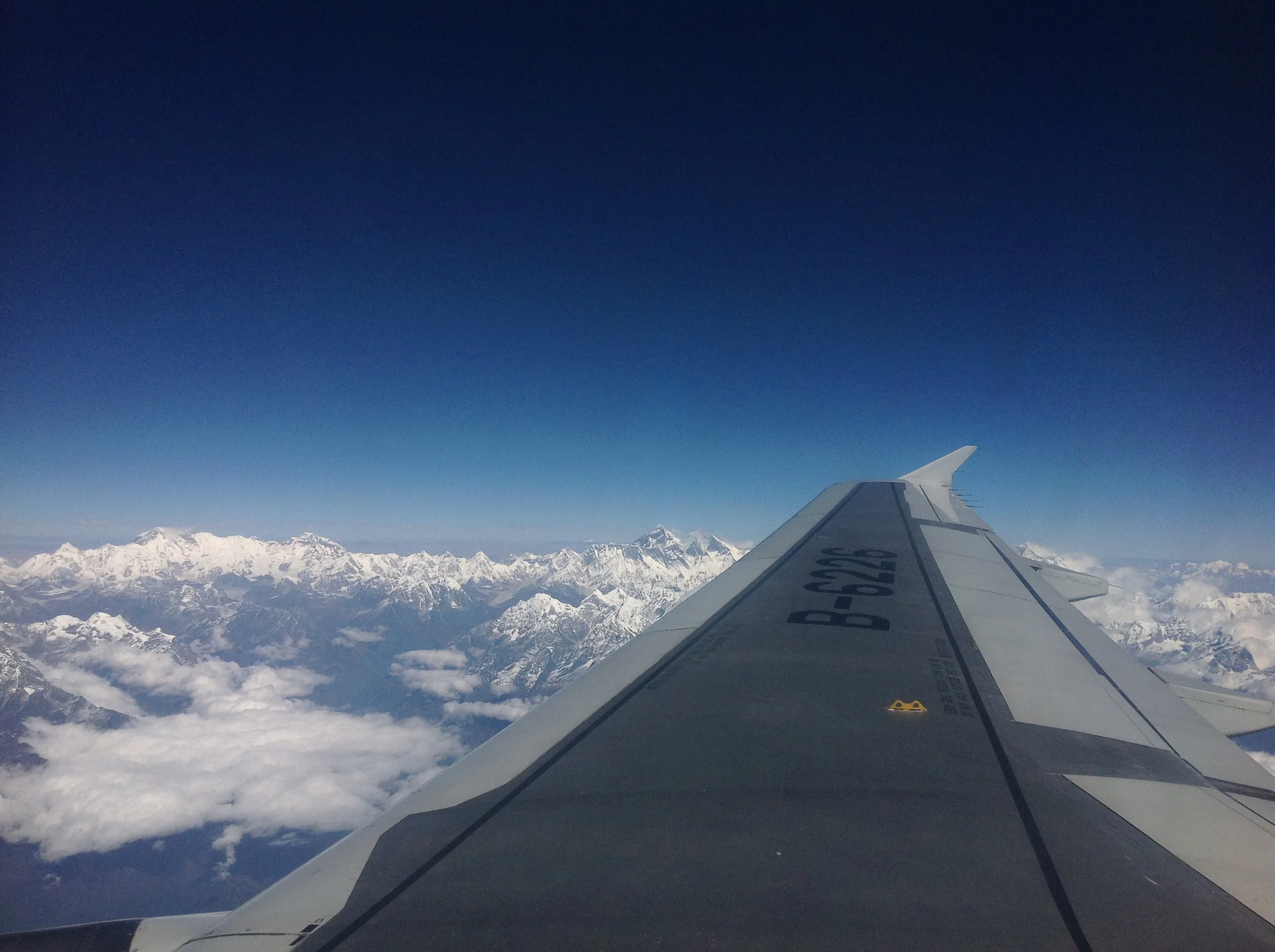 And finally a lovely view of Everest on the way home