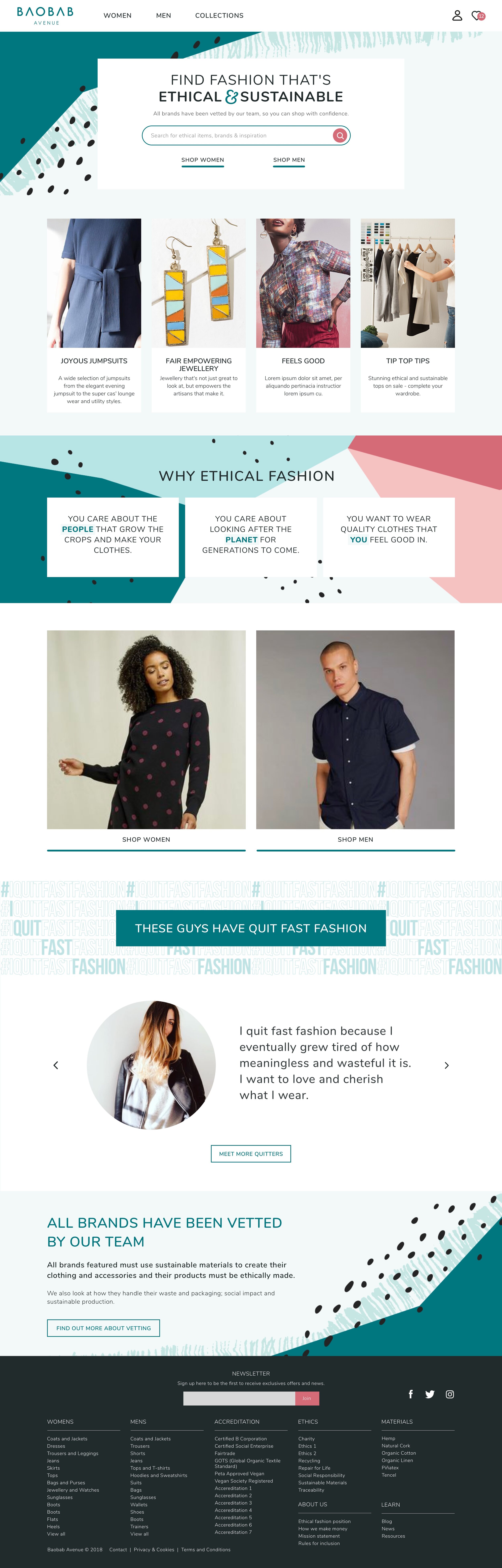 Baobab Avenue Ethical Fashion finder Dottyline Design